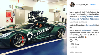 Partially Paralyzed Racer's Ford GT Can Carry His Wheelchair On Its Roof